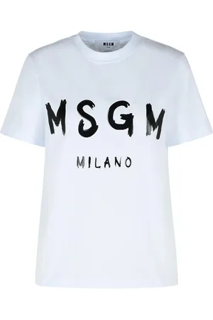 Msgm T Shirt Maxi Logo Scritta