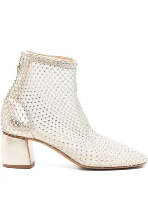 FORTE FORTE Strass Mesh Ankle Boots