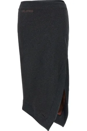 The Attico Asymmetrical Midi Skirt