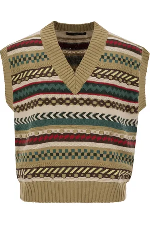 Max Mara Vicino Cotton Jacquard Yarn Waistcoat