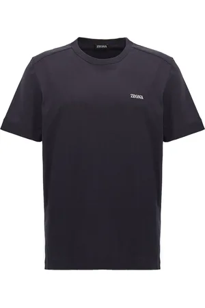 Ermenegildo Zegna Logo Embroidery T Shirt