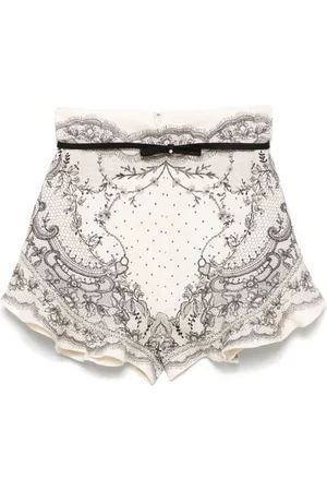 ZIMMERMANN Crush Silk Blend Shorts