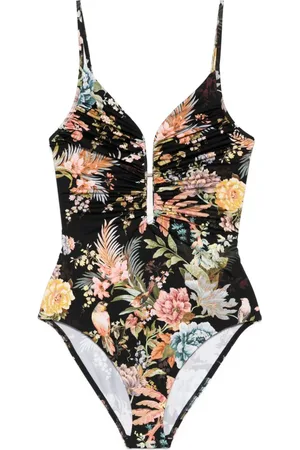 ZIMMERMANN Tallow Printed Swimsuit