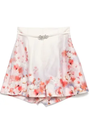 ZIMMERMANN Crush Silk Blend Shorts