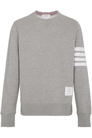Thom Browne 4 Bar Cotton Crewneck Sweatshirt