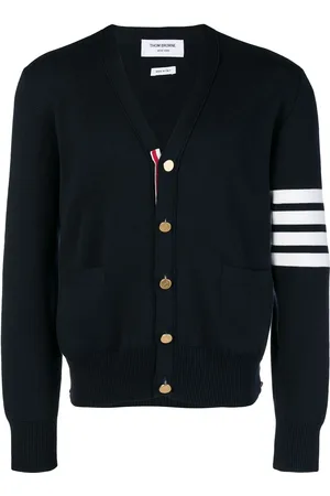 Thom Browne Rwb Cotton Cardigan