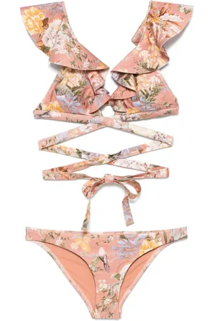 ZIMMERMANN Tallow Printed Bikini Set