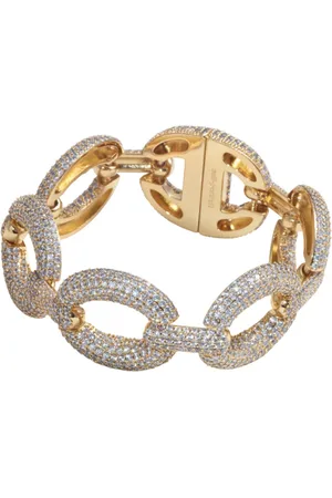Self-Portrait Crystal Link Bracelet
