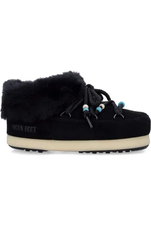Moon Boot Suede Mules Decorated With Beads