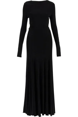 CHRISTOPHER ESBER Long Viscose Maxi Dress With Copper And Stone Decoration