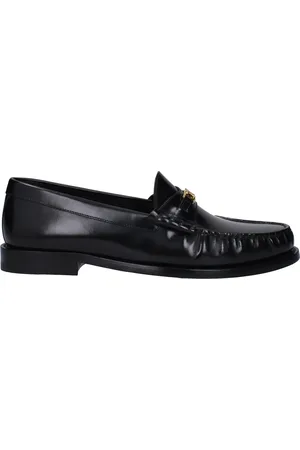 Céline Mocassini Triomphe Uomo Pelle Nero/Oro