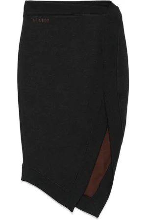 The Attico Asymmetric Midi Skirt