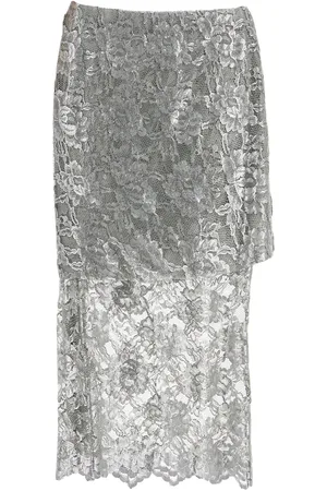 The Attico Lace Midi Skirt