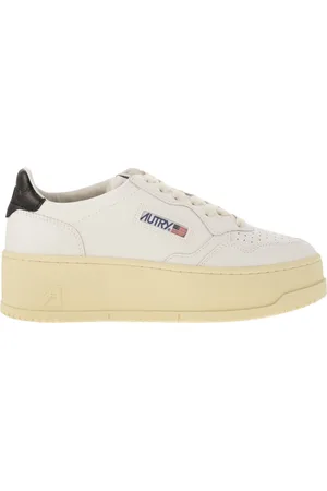 Autry Medalist Platform Leather Trainers
