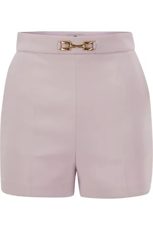 Elisabetta Franchi Crepe Shorts With Clamps And Flaps