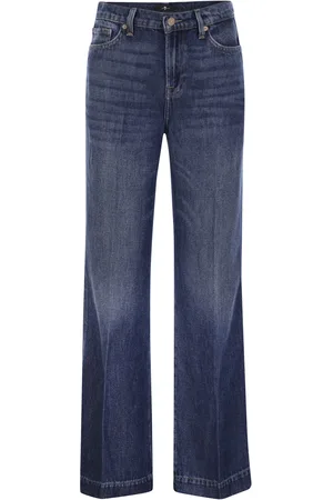 7 for all Mankind Modern Dojo Tailorless High Waisted Flared Jeans