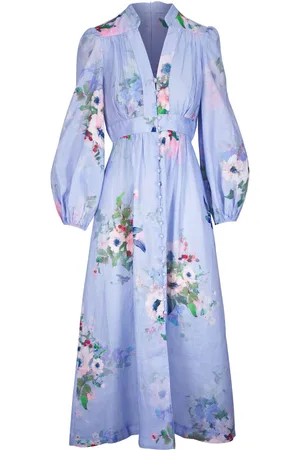 ZIMMERMANN Everley Printed Linen Dress