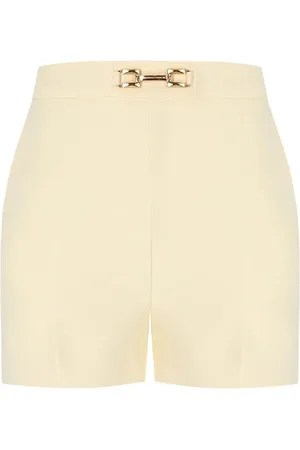 Elisabetta Franchi Lemonade Shorts With Horsebit