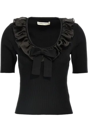 Alessandra Rich Ruffle T Shirt