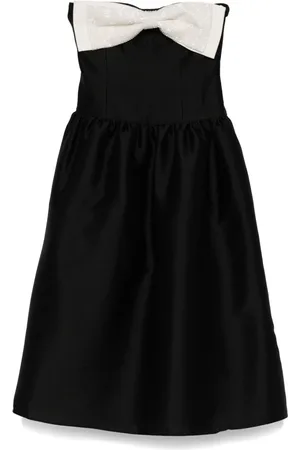 Self-Portrait Bow Detail Midi Dress