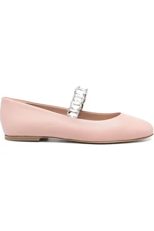 Casadei Ballet Flats Embellished With Crystals
