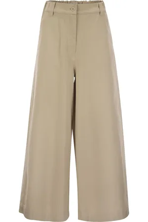 Max Mara Disco Wide Cotton Drill Trousers