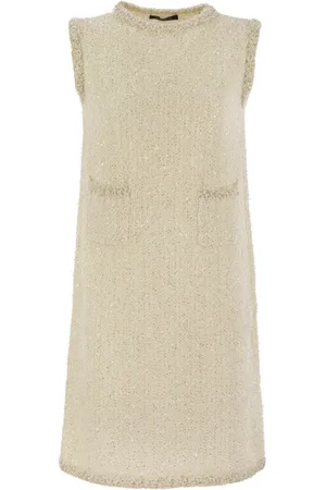 Fabiana Filippi Mini Dress In Tweed Effect Yarn