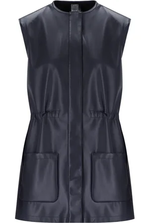 Max Mara Mm Max Mara Tolone Leather Effect Vest