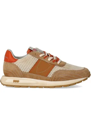 Philippe model Tour Low Vintage Resau Brun Sablé Sneaker
