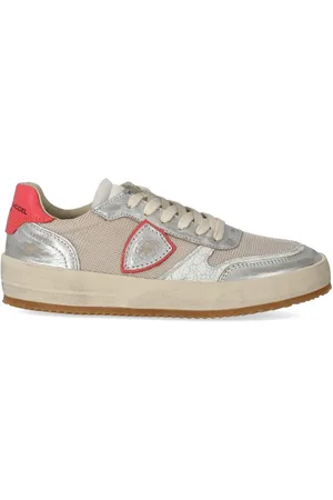 Philippe model Nice Low Metal Resau Sablé Coral Sneaker