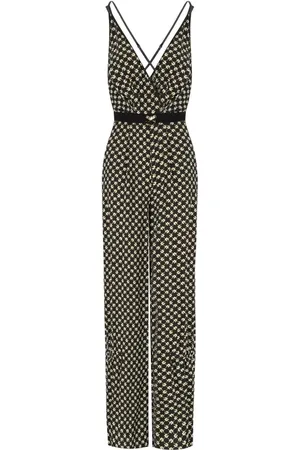 Elisabetta Franchi Nero Burro Patterned Jumpsuit