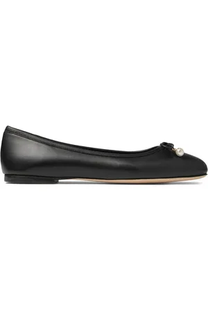 Jimmy Choo Elme Flat Leather Ballet Flats