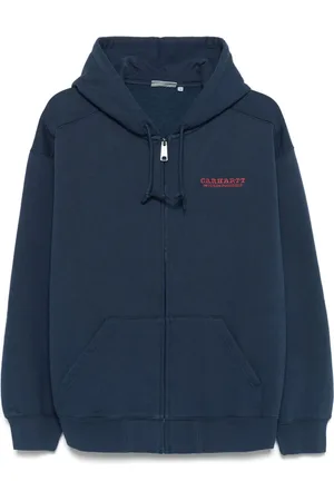 Carhartt WIP Logo Cotton Zipped Hoodie
