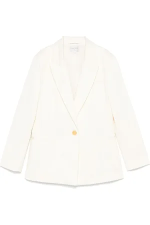 FORTE FORTE Cotton Single Breasted Blazer Jacket