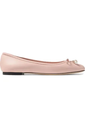 Jimmy Choo Elme Flat Leather Ballet Flats