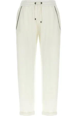 Brunello Cucinelli Cotton And Silk Blend Trousers