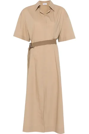 Brunello Cucinelli Poplin Midi Dress