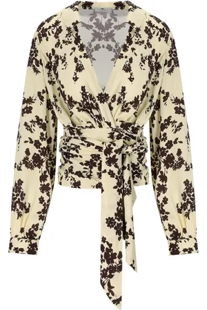 Elisabetta Franchi Lemonade Cacao Floral Shirt