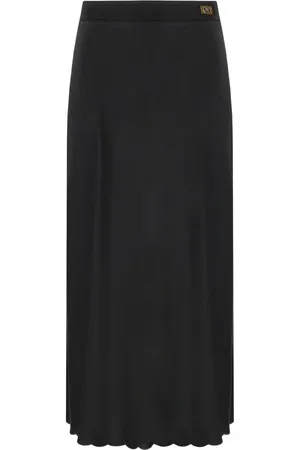 Elisabetta Franchi Satin Midi Skirt