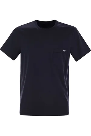 FAY Cotton T Shirt With Pocket