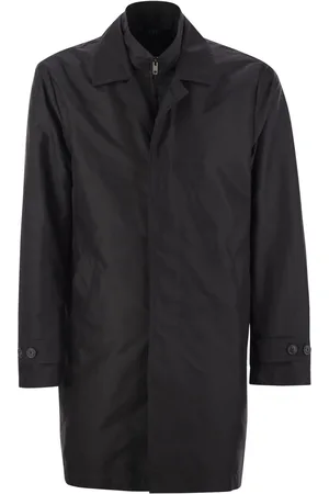 FAY Morning Coat In Technical Cotton