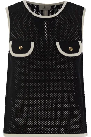 Elisabetta Franchi Sleeveless Mesh Top