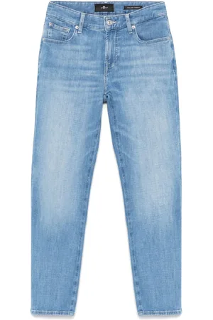 7 for all Mankind Calie Straighnt Cropped Jeans