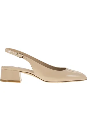 Stuart Weitzman Maeve Lacquered Leather Slingback