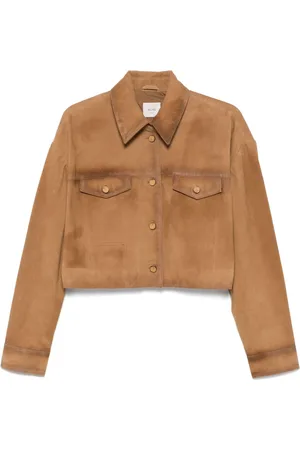 ALYSI Suede Leather Overshirt