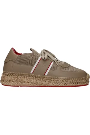 Christian Louboutin Sneakers Provencal Man Fabric Beige/Desert