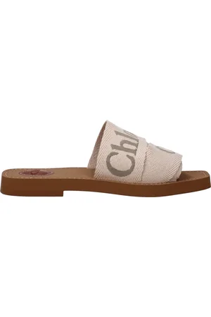 Chloé Slippers and Hooves Women Fabric Beige
