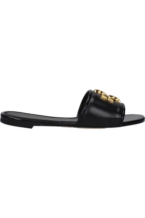 Tory Burch Slippers and Hooves Eleanor Women Leather Black
