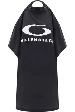 Balenciaga Icon Print T Shirt Dress