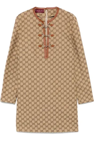 Gucci Gg Cotton Midi Dress